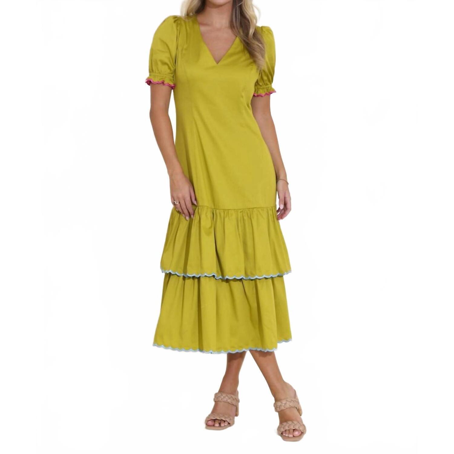 New Alden Adair Riley Mini Dress In Grass